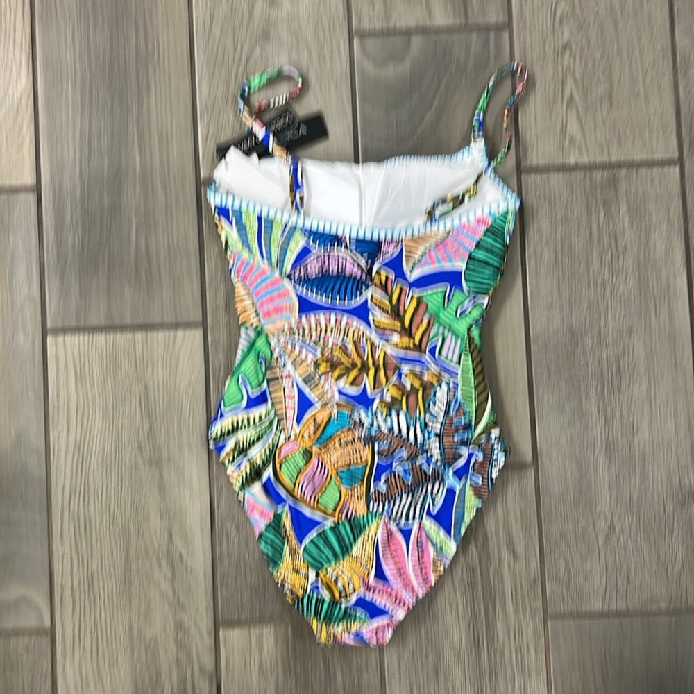 La Blanca Women's One Piece Swimsuit Lingerie Tummy Control Bathing Suit Size 8 - Picture 4 of 5